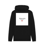 Black Printed Hoody Front